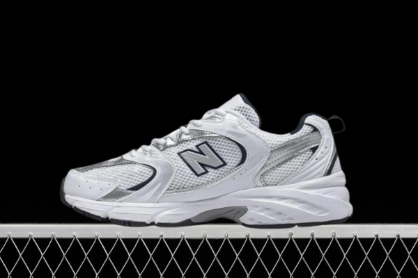 New Balance 530 White Silver Navy